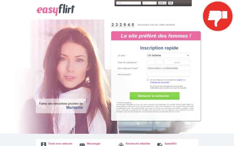 Évaluation EasyFlirt.com Arnaque