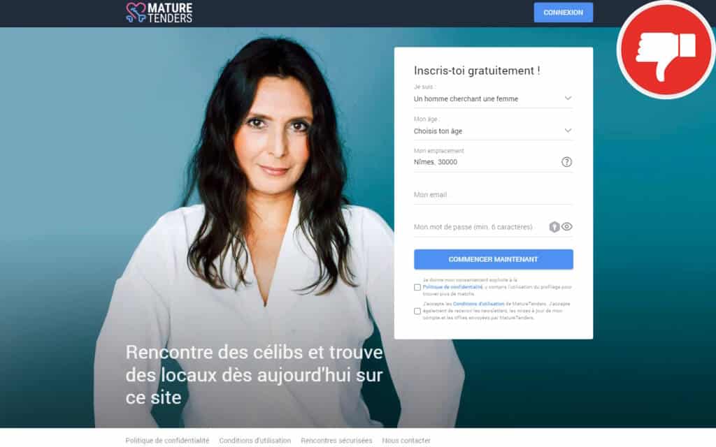 Évaluation MatureTenders.com Arnaque
