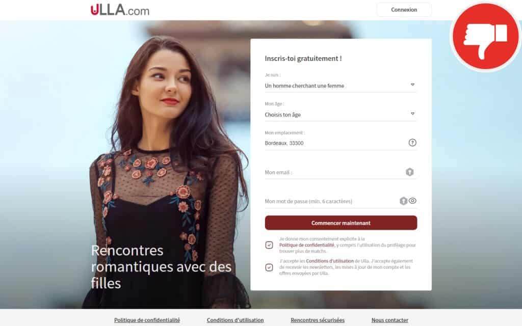 Évaluation Ulla.com Arnaque