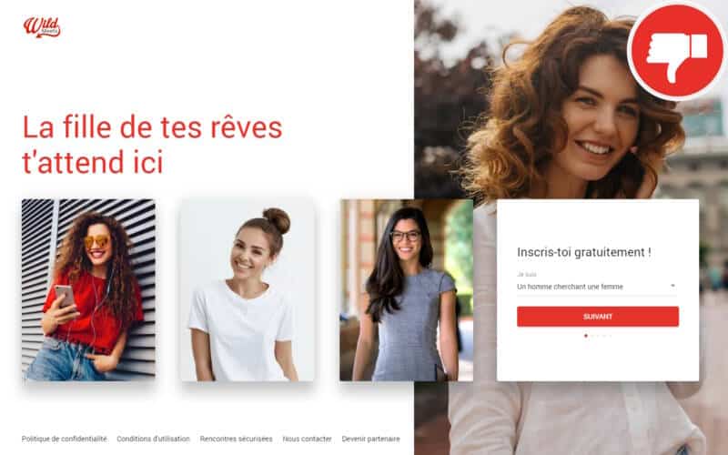 Évaluation WildMeets.com Arnaque