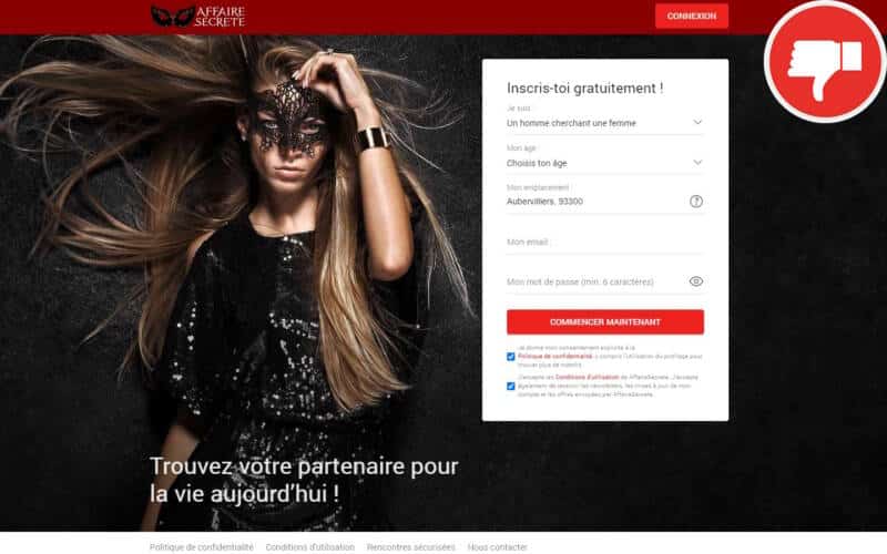 Évaluation AffaireSecrete.com Arnaque