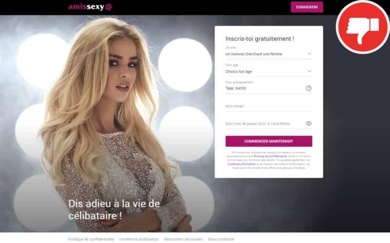 Evaluation AmisSexy.com Arnaque