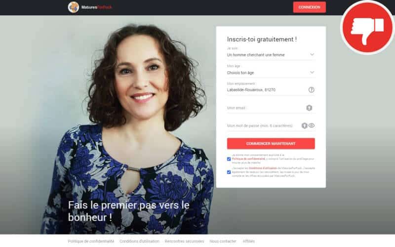 Evaluation MaturesForFuck.com Arnaque