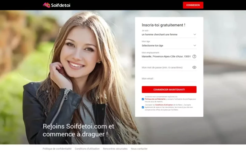 Evaluation SoifDeToi.com page d'accueil