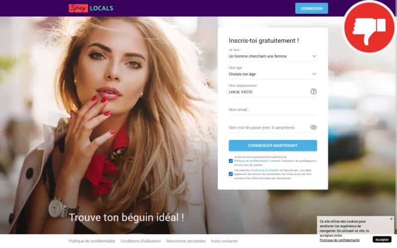 Évaluation SpicyLocals.com Arnaque