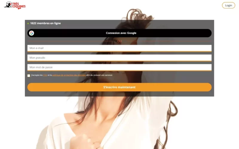 Evaluation TresCoquines.com page d'accueil
