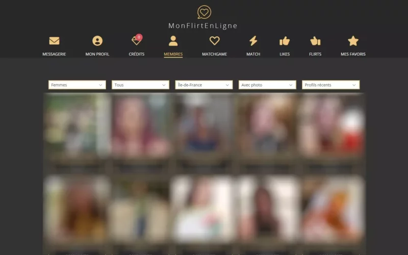 MonFlirtEnLigne.com members