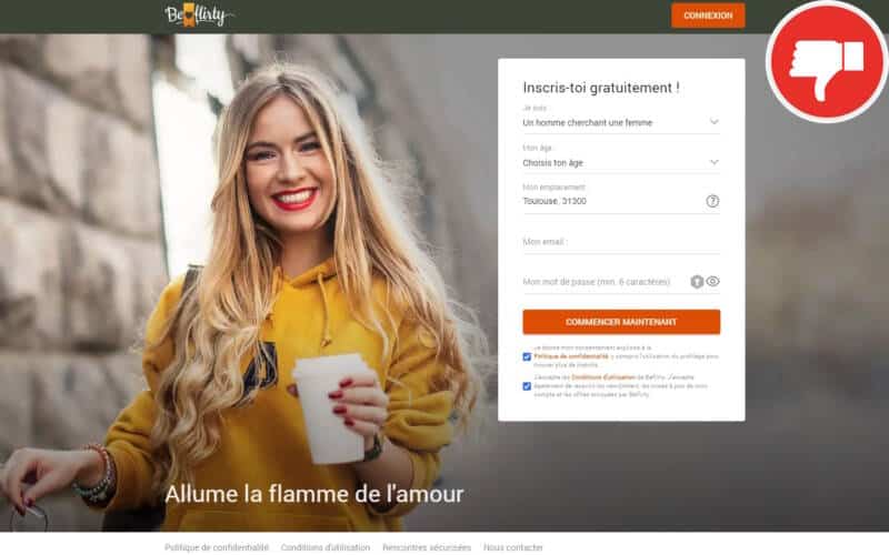 Evaluation BeFlirty.com Arnaque
