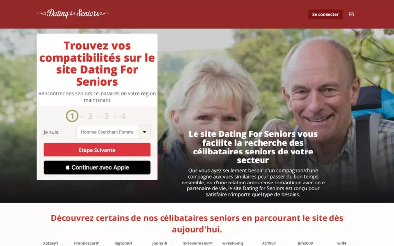 Evaluation DatingForSeniors.com Arnaque