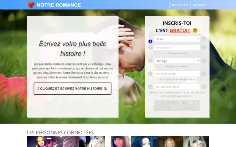 Evaluation NotreRomance.com Arnaque