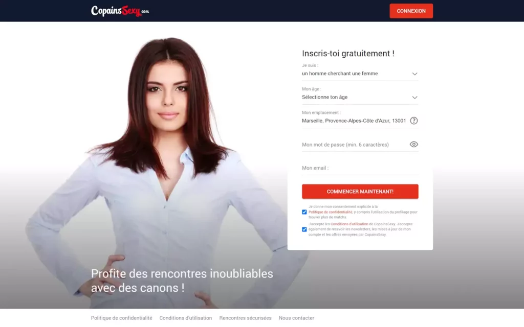 Evaluation CopainsSexy.com Arnaque