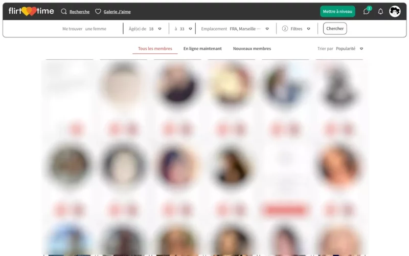 FlirtTime.com membres