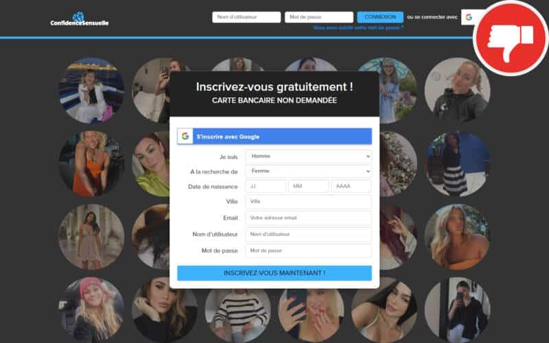 Evaluation ConfidenceSensuelle.com Arnaque