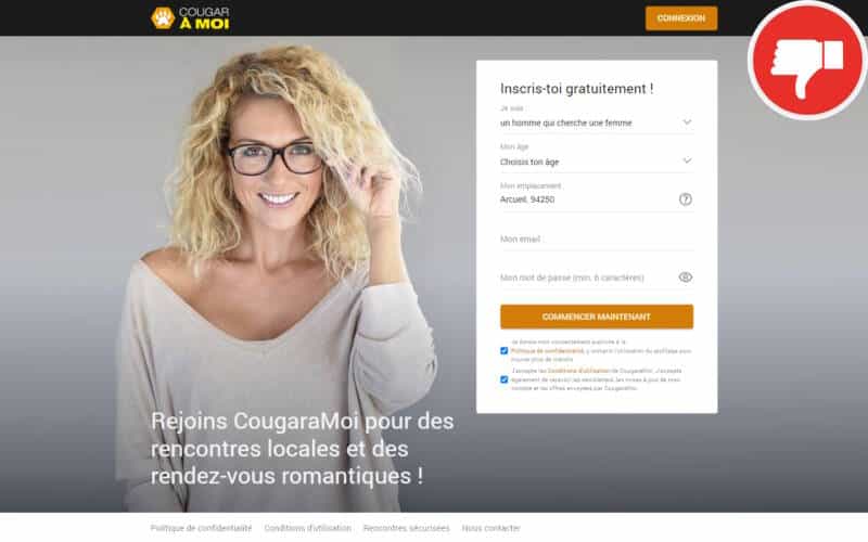 Evaluation CougarAMoi.com Arnaque
