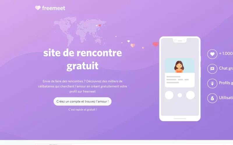 Evaluation FreeMeet.net page d'accueil