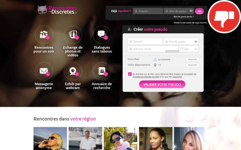 Evaluation Rencontres-Discretes.fr Arnaque