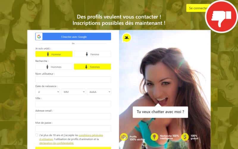 Evaluation SnapRencontre.be Arnaque