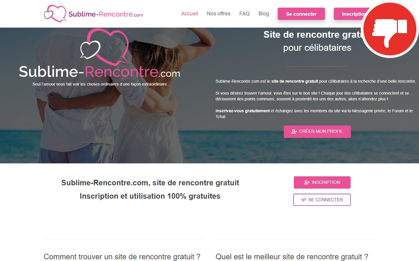 Evaluation Sublime-Rencontre.com Arnaque