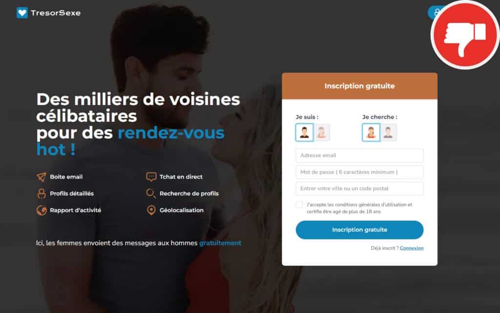 Evaluation Tresor-Sexe.com Arnaque