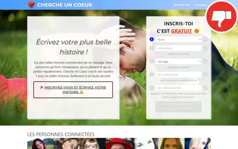 Evaluation ChercheUnCoeur.com Arnaque