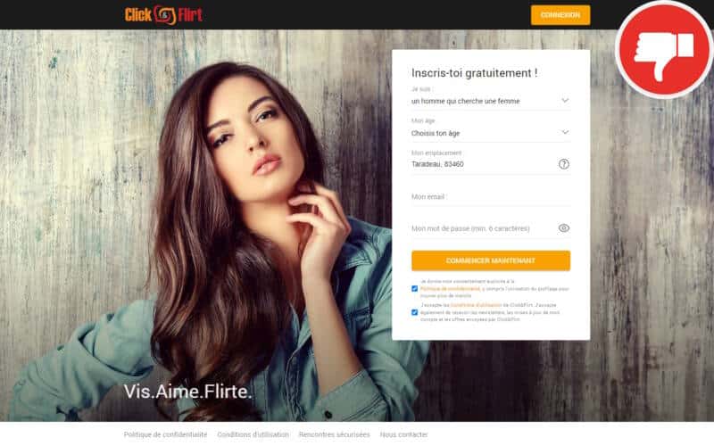 Evaluation ClickAndFlirt.com Arnaque