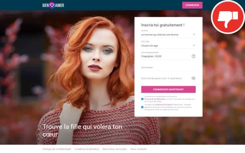 Evaluation BienAimer.com Arnaque