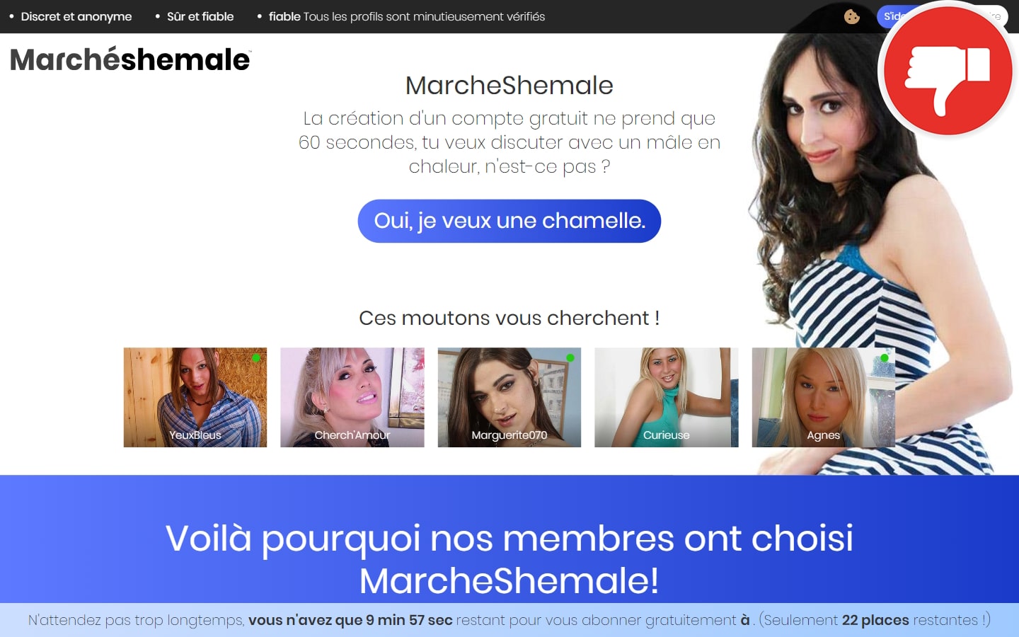 Evaluation MarcheShemale.fr Arnaque