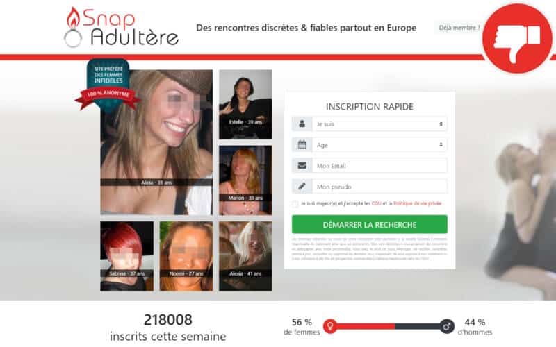 Evaluation SnapAdultere.com Arnaque