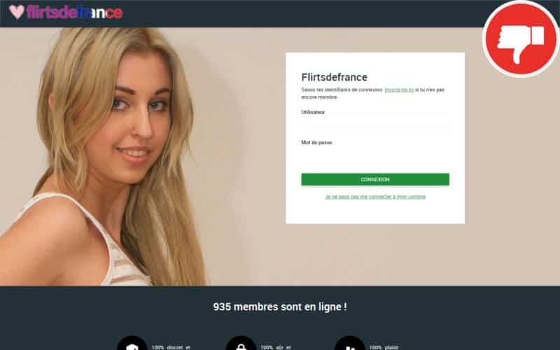 Evaluation FlirtsDeFrance.fr Arnaque