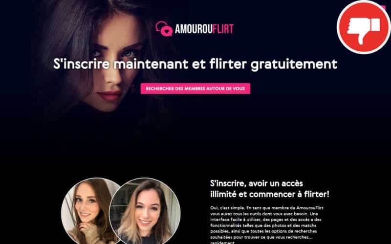 Evaluation AmourOuFlirt.com Arnaque