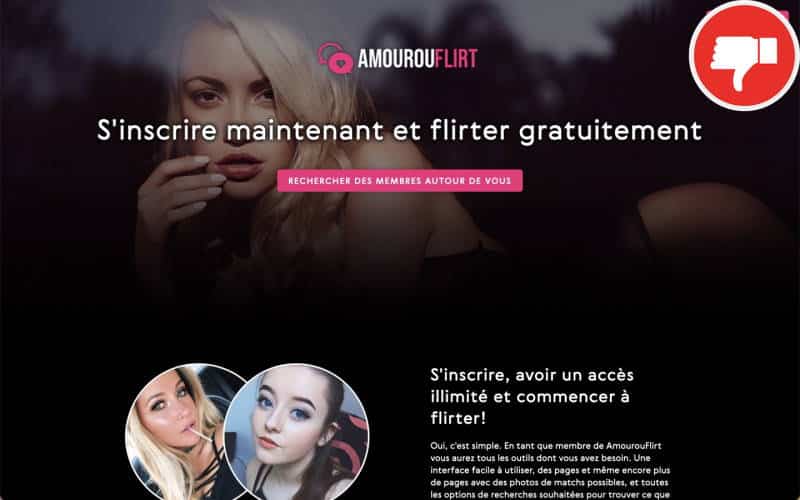 Evaluation AmourOuFlirt.com Arnaque