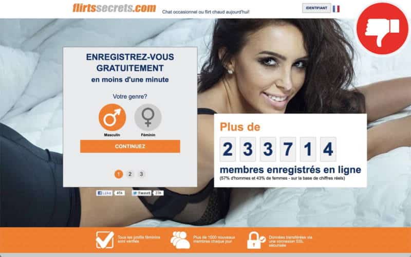 Evaluation FlirtsSecrets.com Arnaque