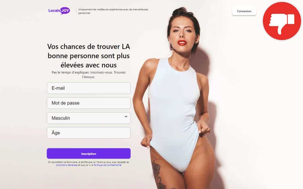 Evaluation LocalsJoy.com Arnaque