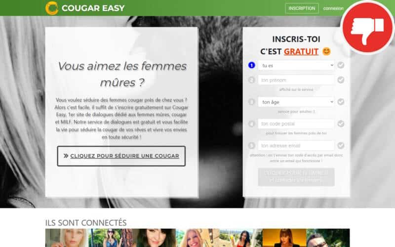 Evaluation CougarEasy.com Arnaque