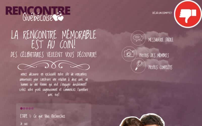 Evaluation RencontreQuebecoise.net Arnaque