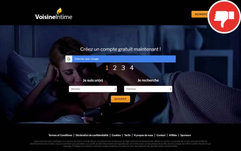 Evaluation VoisineIntime.com Arnaque