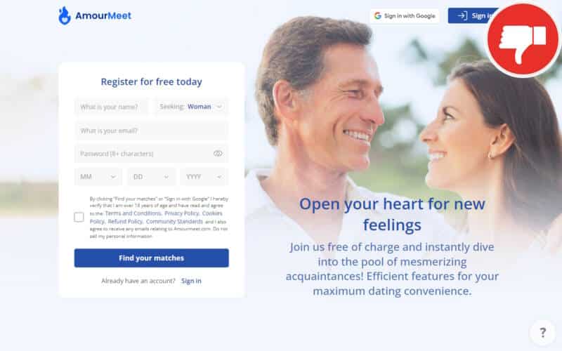 Evaluation AmourMeet.com Arnaque