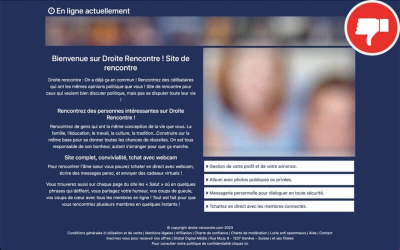 Evaluation Droite-Rencontre.com Arnaque