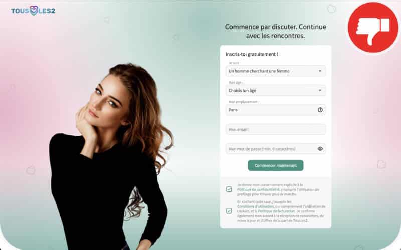 Evaluation TousLes2.com Arnaque