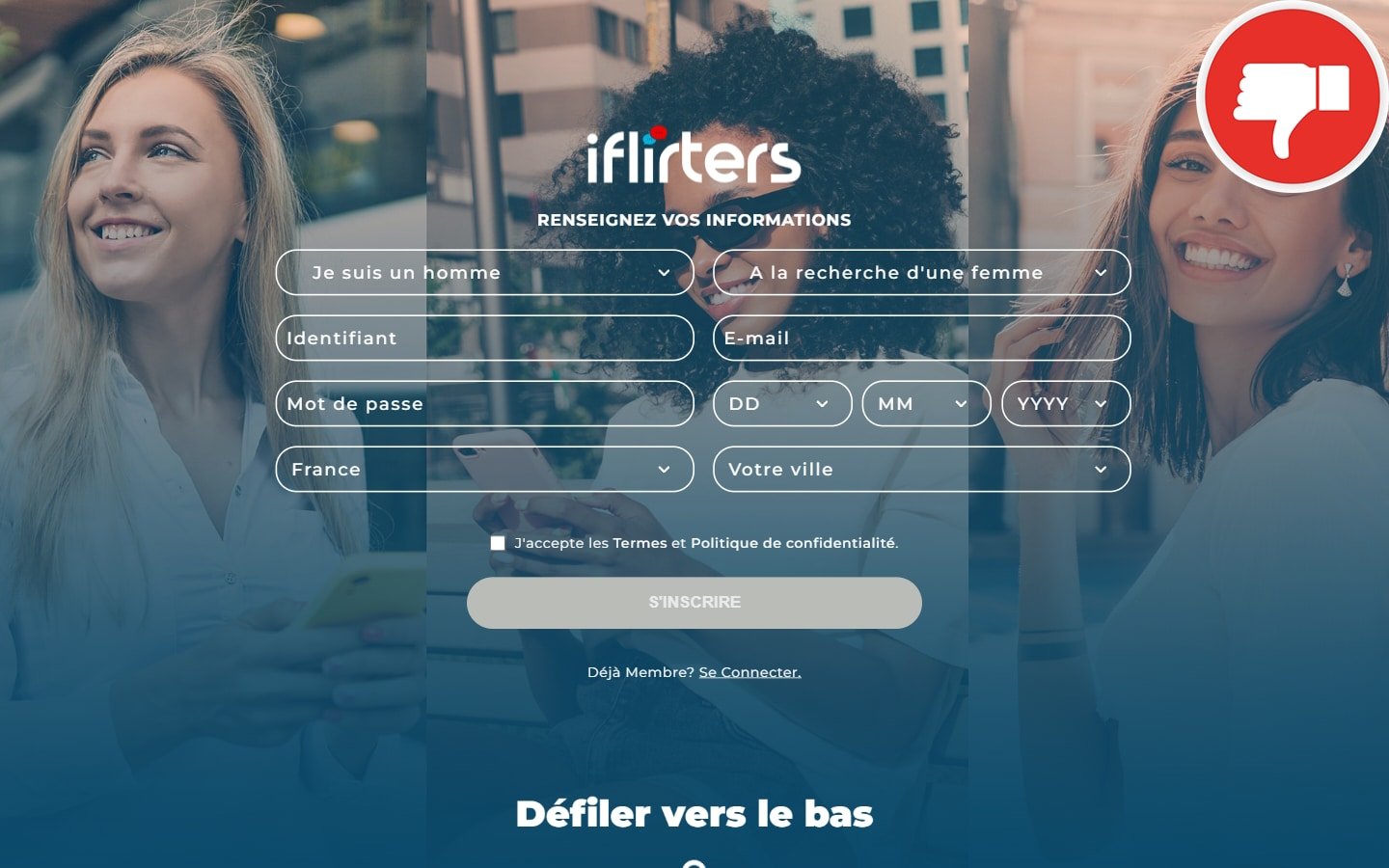 Evaluation iFlirters.com Arnaque