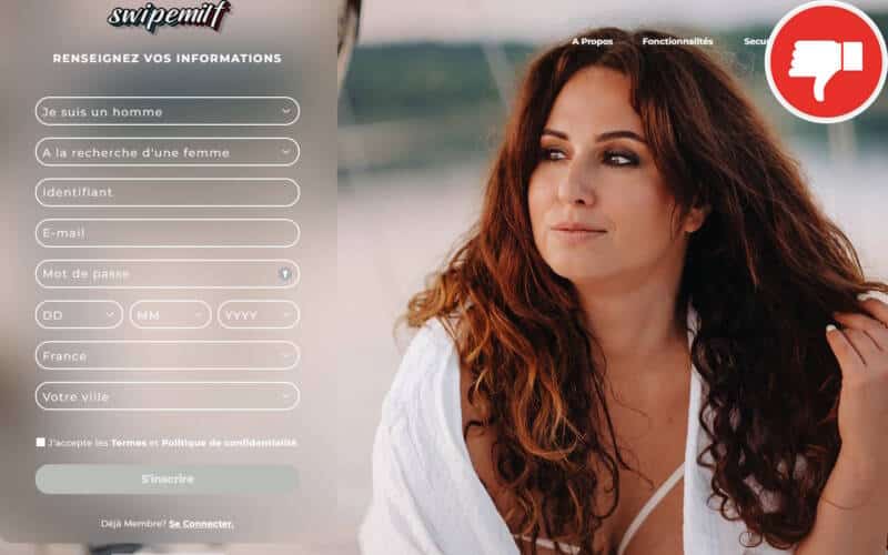 Evaluation SwipeMilf.com Arnaque