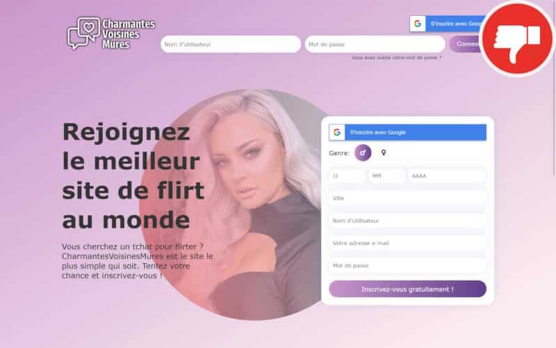 Evaluation CharmantesVoisinesMures.com Arnaque