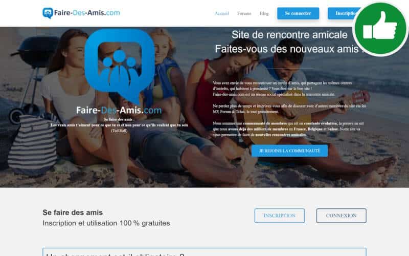 Evaluation Faire-Des-Amis.com Arnaque