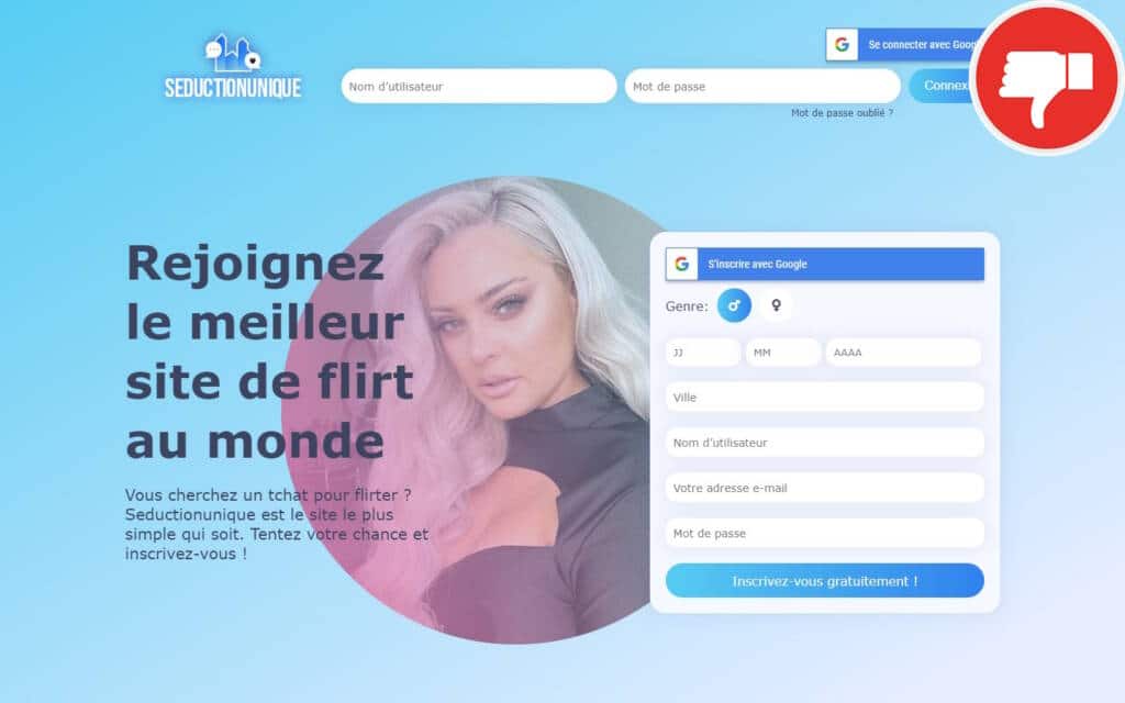 Evaluation SeductionUnique.com Arnaque