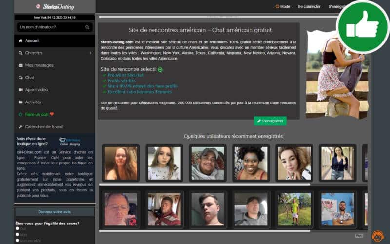 Evaluation States-Dating.com Arnaque