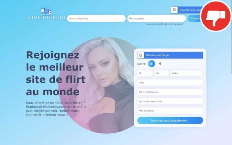 Evaluation SentimentsSinceres.com Arnaque
