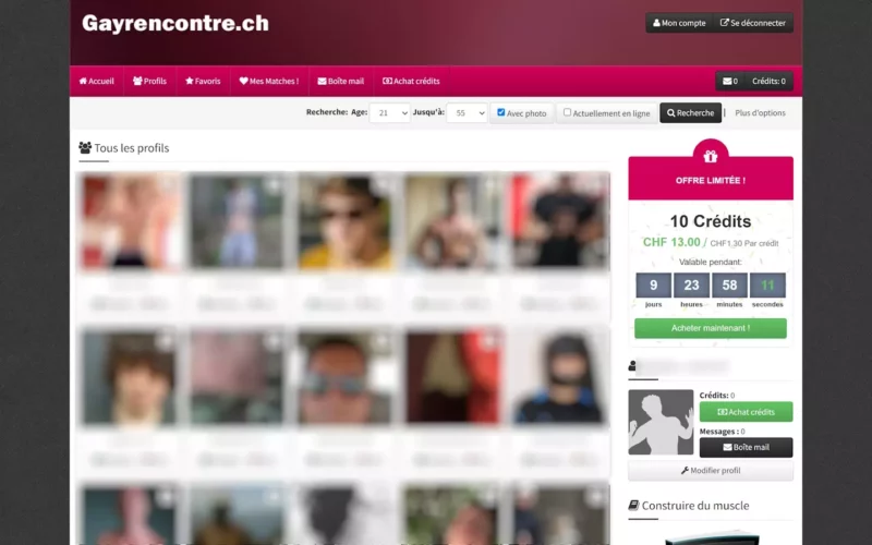 GayRencontre.ch membres