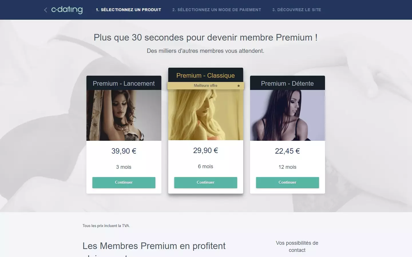 C-Dating.fr tarifs