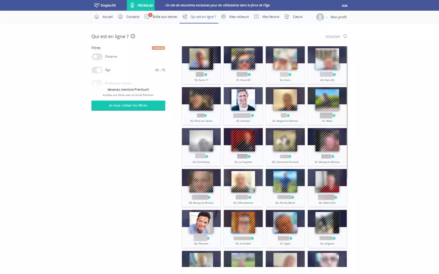 Singles50.fr membres