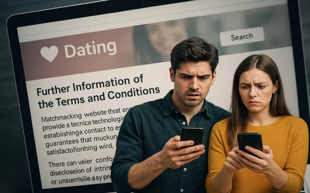 L’amour en petits caractères : ce que cachent vraiment les CGU des sites de rencontres 1 Weitere Informationen der AGB